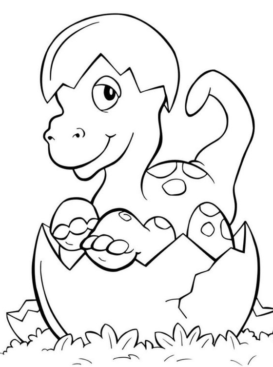 Children Coloring Page For Printing Dinosaurs   Dinosaur