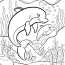 Cute Animal Coloring Pages   Dolphin Coloring Pages