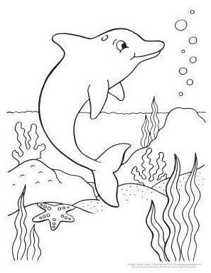 Dolphin Coloring Pages   Dolphin Coloring Pages