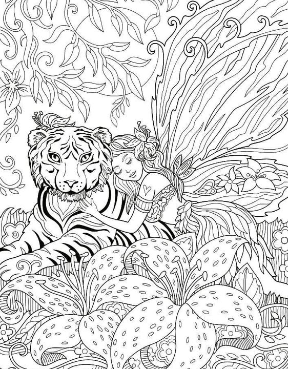 Unique Adult Coloring Pages Free Printable With unique adult coloring pages free printable animals tigers and princes