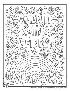 Adult Coloring Pages With Words of Encouragement for Students Woo Jr. Kids Activities Children's Publishing