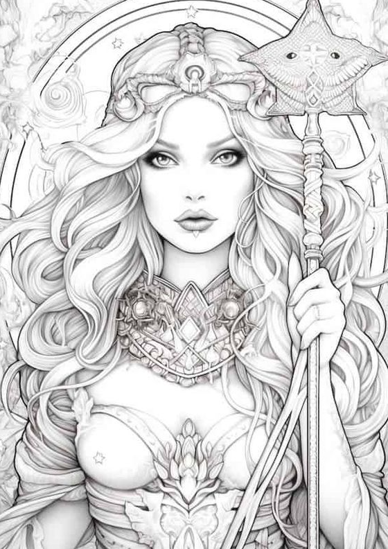Coloring Pages For    Captivating Witch Coloring Pages For Kids And