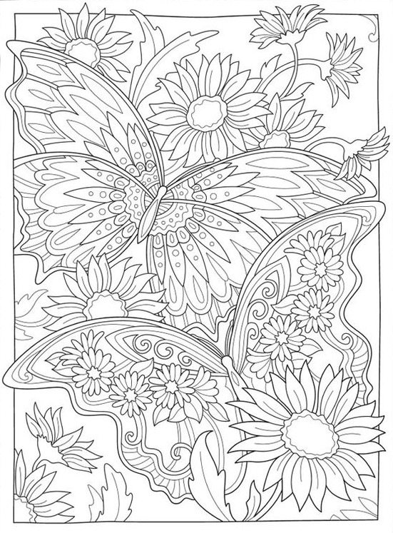 Coloring Pages For Adults With Coloring Pages For Adults Butterfly