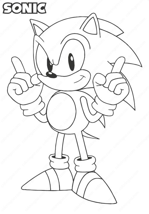 Coloring Pages For Boys With Printable Sonic Pdf Coloring Page