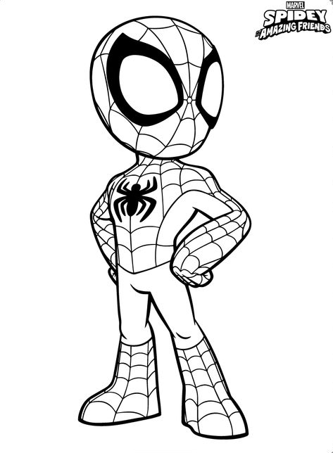 Coloring Pages For Boys With Spidey and His Amazing Friends Coloring Pages