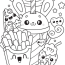 Coloring Pages For Kids   Big Kawaii Adventure Coloring Book