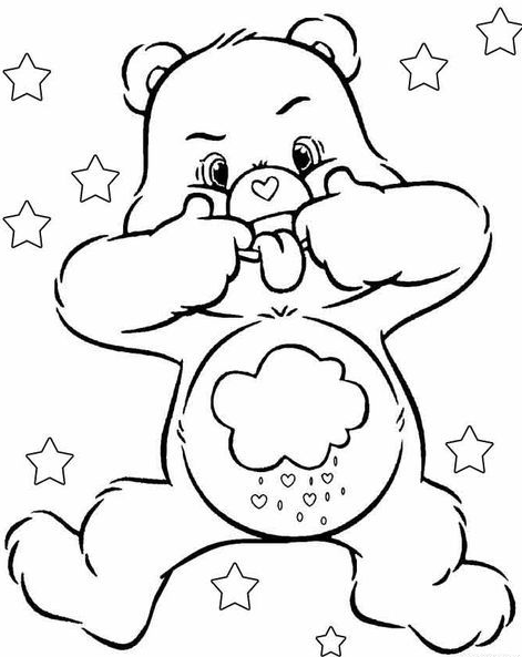 Coloring Pages To Print With Printable Care Bears Coloring Pages For Kids