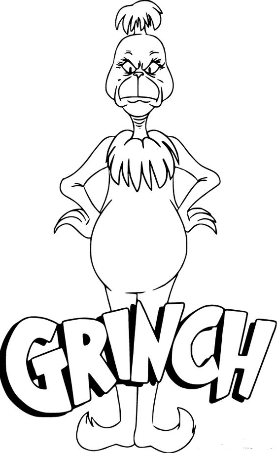 Coloring Pages To Print With free printable Grinch coloring pages, easy to print from any device and automatically fit any paper size.