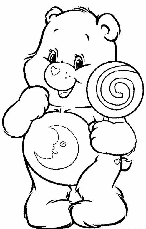 Coloring Sheets With Printable Care Bears Coloring Pages For