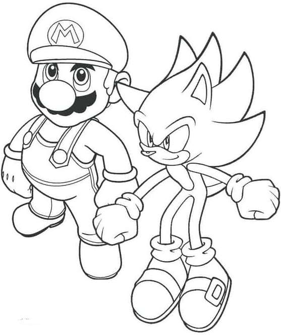 Cool Coloring Pages With Mario Coloring Pages