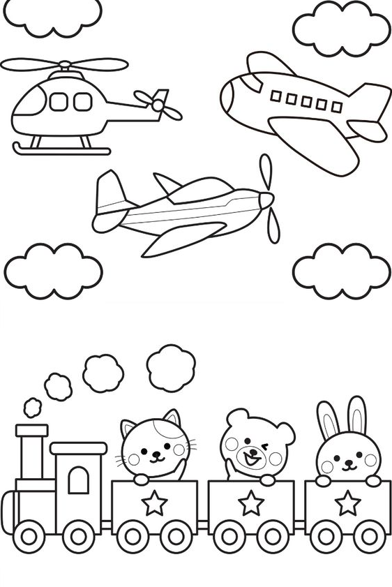 Cool Coloring Pages With Transportation Coloring Pages For