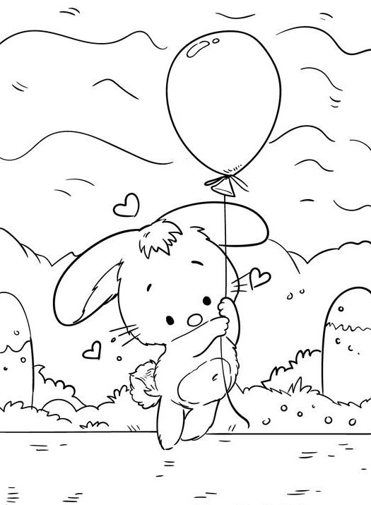 Free Kids Coloring  With Cute Animals Coloring