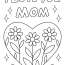 Free Kids Coloring Pages With FREE Mother's Day Coloring Printables