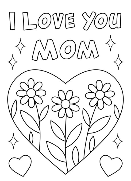 Free Kids Coloring Pages With FREE Mother's Day Coloring