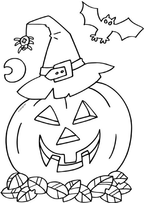 Free Kids Coloring  With Free & Easy To Print Halloween Coloring