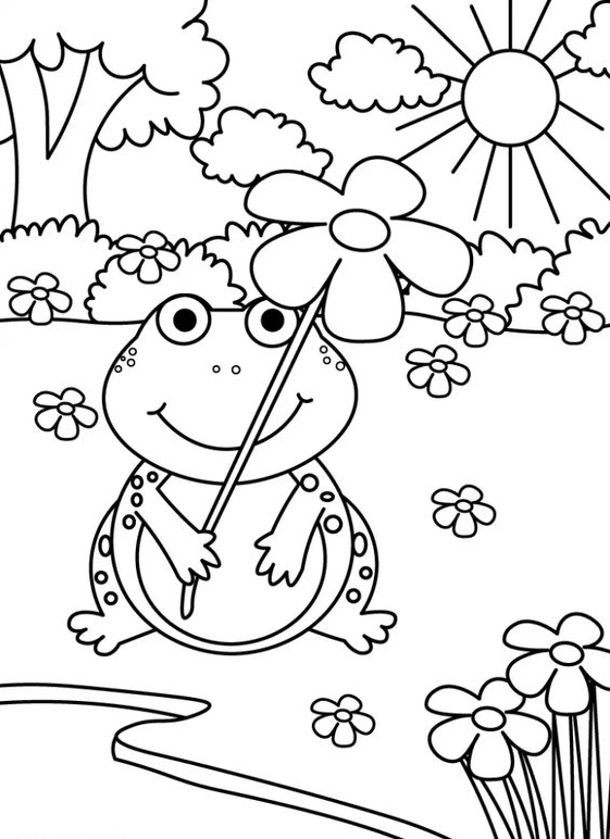 Free Kids Coloring Pages With Free Printable Spring Coloring Pages For Kids