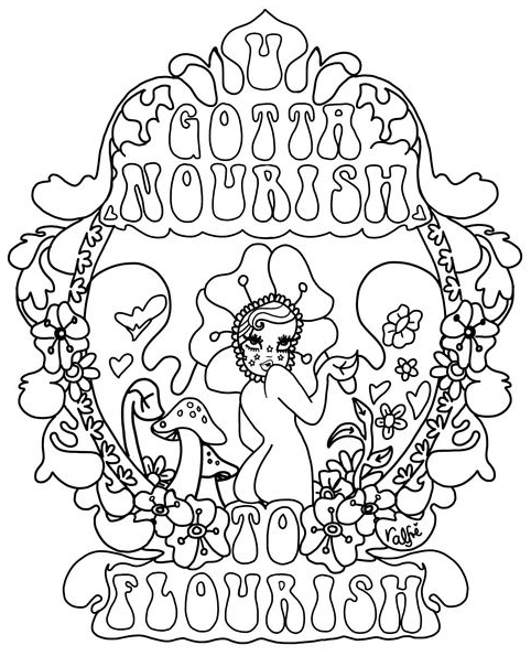 Hippie Coloring Pages With Free Coloring Pages Pt
