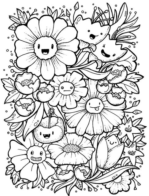 Hippie Coloring Pages With Illustration, Patterns &