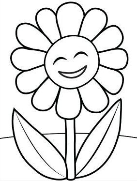 Kids Coloring With Flower Coloring Pages for Kids
