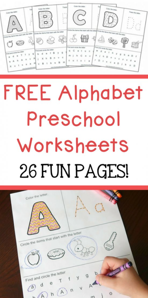 Preschool Printables With FREE Alphabet Preschool Printable Worksheets To Learn The Alphabet