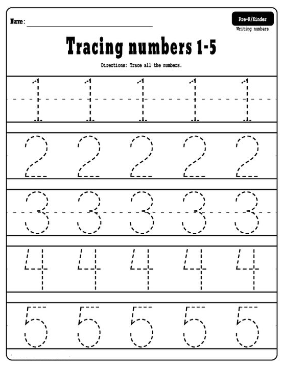 Preschool Printables With Number 1-20 Tracing Worksheets FREE Printable PDF