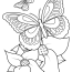 Animal Coloring Pages Flower Butterfly Coloring Pages