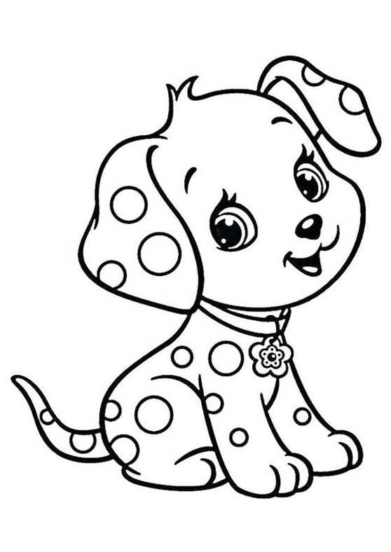 Animal Coloring Pages Printable Dog Coloring Page for Kids