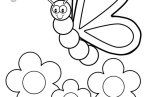 Coloring Pictures For Kids With Silly Butterfly Coloring Page