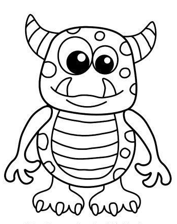 Coloring Sheets For Kids With Monster Coloring