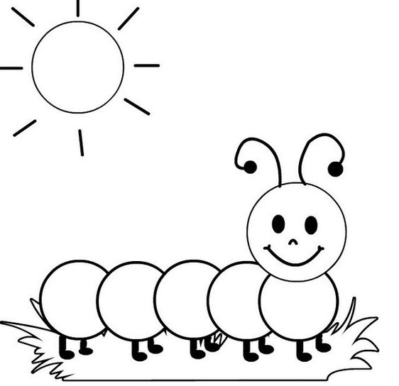 Coloring Sheets For  With Top Cute And Sweet Caterpillar Coloring Pages For Little