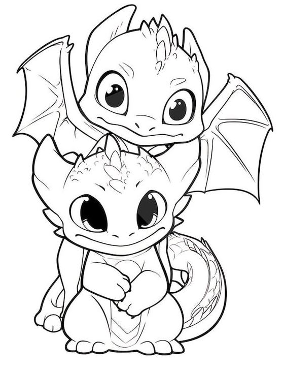 Dragon Coloring Page   Cute Dragon Coloring Pages For Kids And