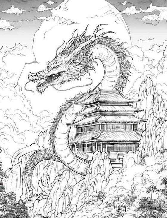 Dragon Coloring Page   Dragon Coloring Pages For Kids And
