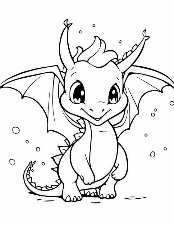 Dragon Coloring Page   Dragon Coloring Pages Free Printable