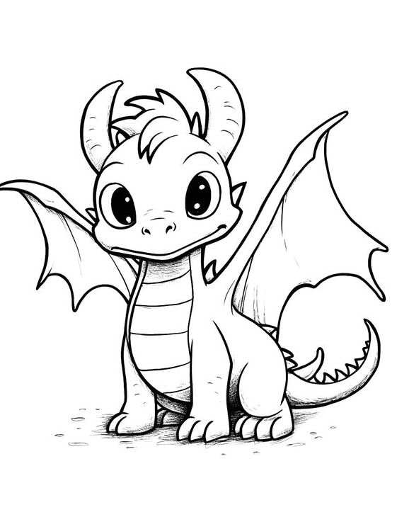 Dragon Coloring Page   Dragon Coloring Pages Free Printable