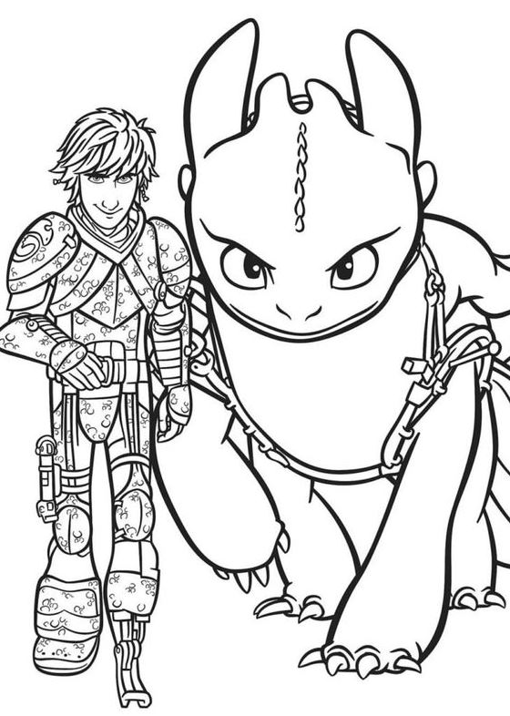 Dragon Coloring Page   Toothless Coloring Pages Free Printable Coloring Pages