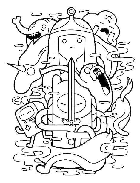 Funny Coloring Page For Kids