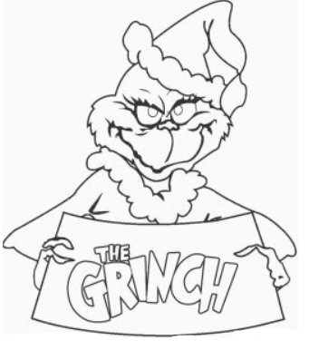 Grinch Coloring Pages Free Printable Grinch Coloring Pages For Kids