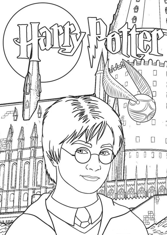 Harry Potter Coloring Pages Free Printable Harry Potter Coloring Pages For Kids For