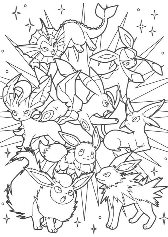 Pokemon Coloring Pages Free & Easy To Print Eevee Coloring Pages