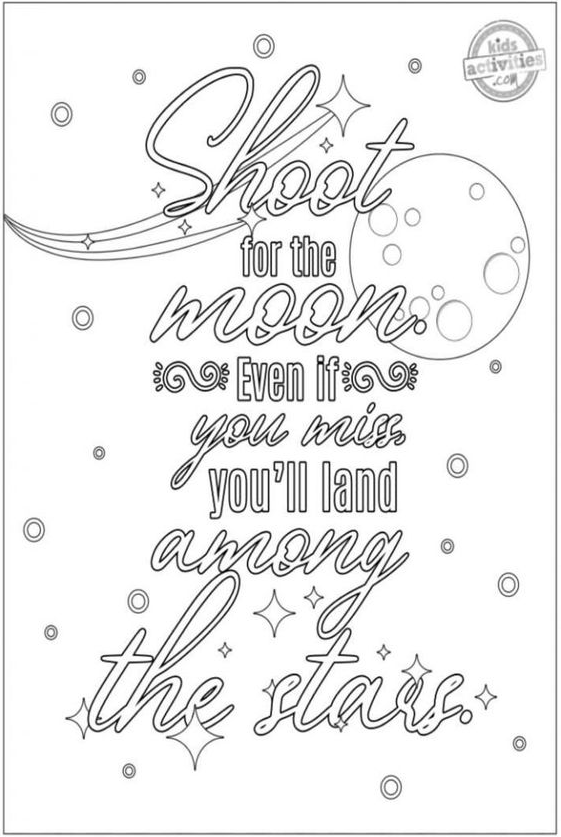 Quote Coloring Pages Motivational Quote Coloring Pages For Adults