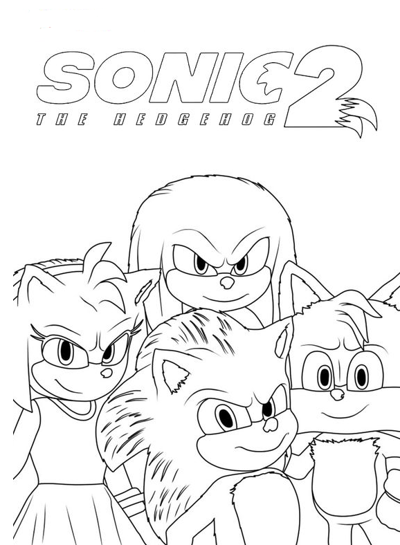 Sonic Coloring Pages Free Printable