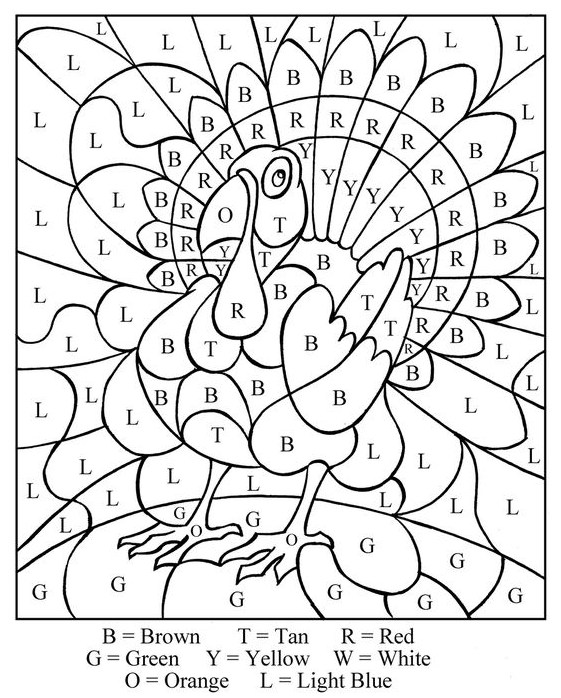 Turkey Coloring Pages Free Thanksgiving Printables Round-Up