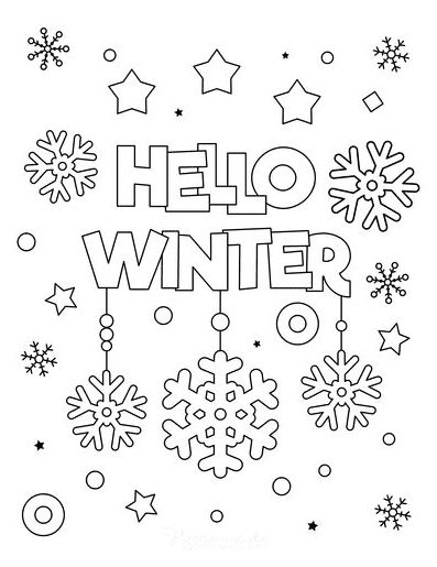 Winter Coloring Pages Free Printable Winter Coloring Pages For Kid &