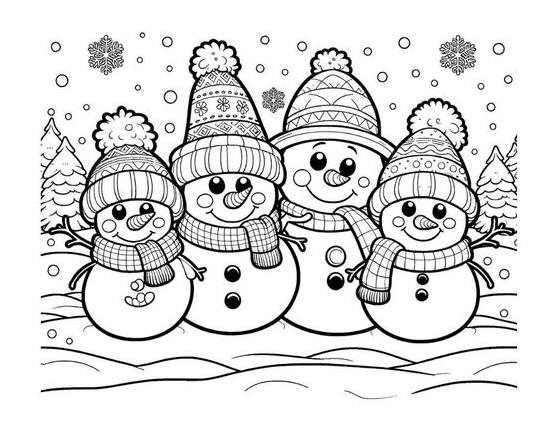 Winter Coloring Pages   Free Winter Coloring Pages For