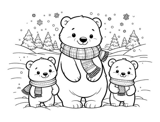 Winter Coloring Pages   Free Winter Coloring Pages For