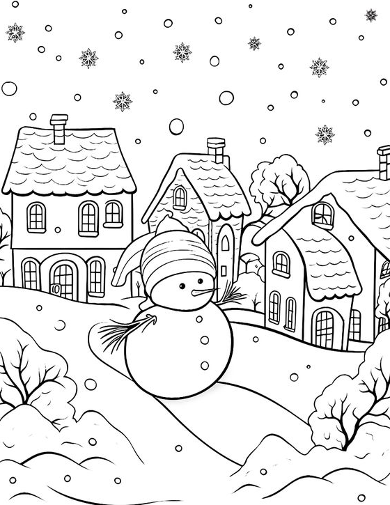 Winter Coloring Pages   Winter Coloring Pages For Kids 2024 Free Printable Sheets