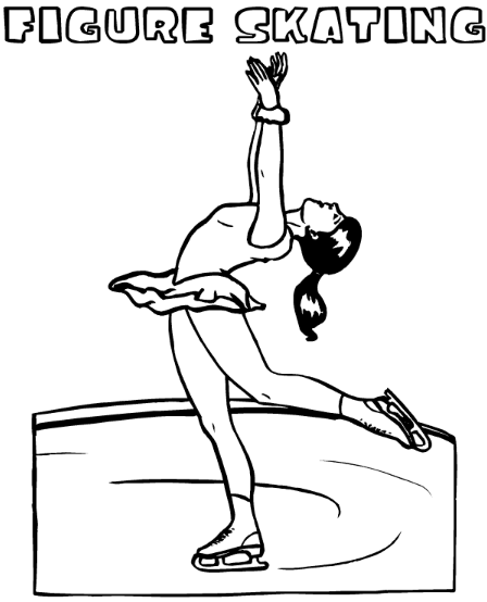 Olympic Coloring Pages - Figure Skating Coloring Page