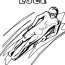 Olympic Coloring Pages   Olympic Luge Coloring Page
