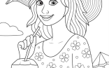 Summer Adult Coloring Pages   Summer Vacation Adult Coloring