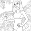 Summer Adult Coloring Pages   Teen Girl Coloring Printable